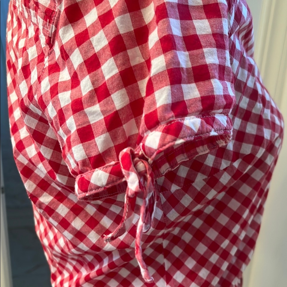 ESPRIT Vintage Gingham Peplum Top - Picture 5 of 14